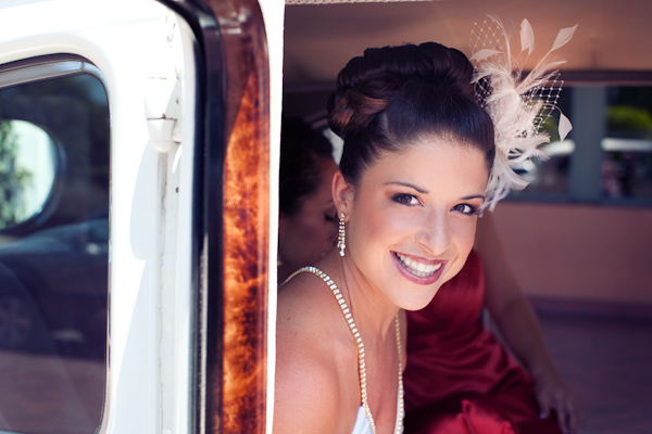 the beautiful bride smiling before the ceremony - photo by Southern California wedding photographers Callaway Gable